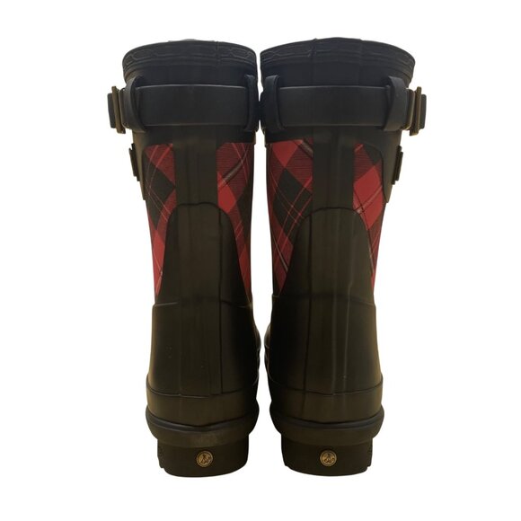 Pendleton Women’s Scarlet Plaid Pattern Heritage Short Cunningham Boots Size 7 - Picture 9 of 13